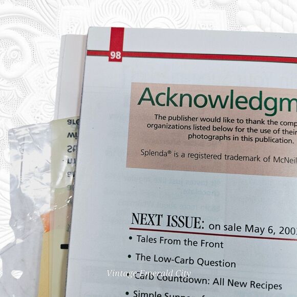 Vintage Cook Booklet 2003 Diabetic Cooking Quick & Easy for 1 or 2 People Diet - Picture 4 of 12